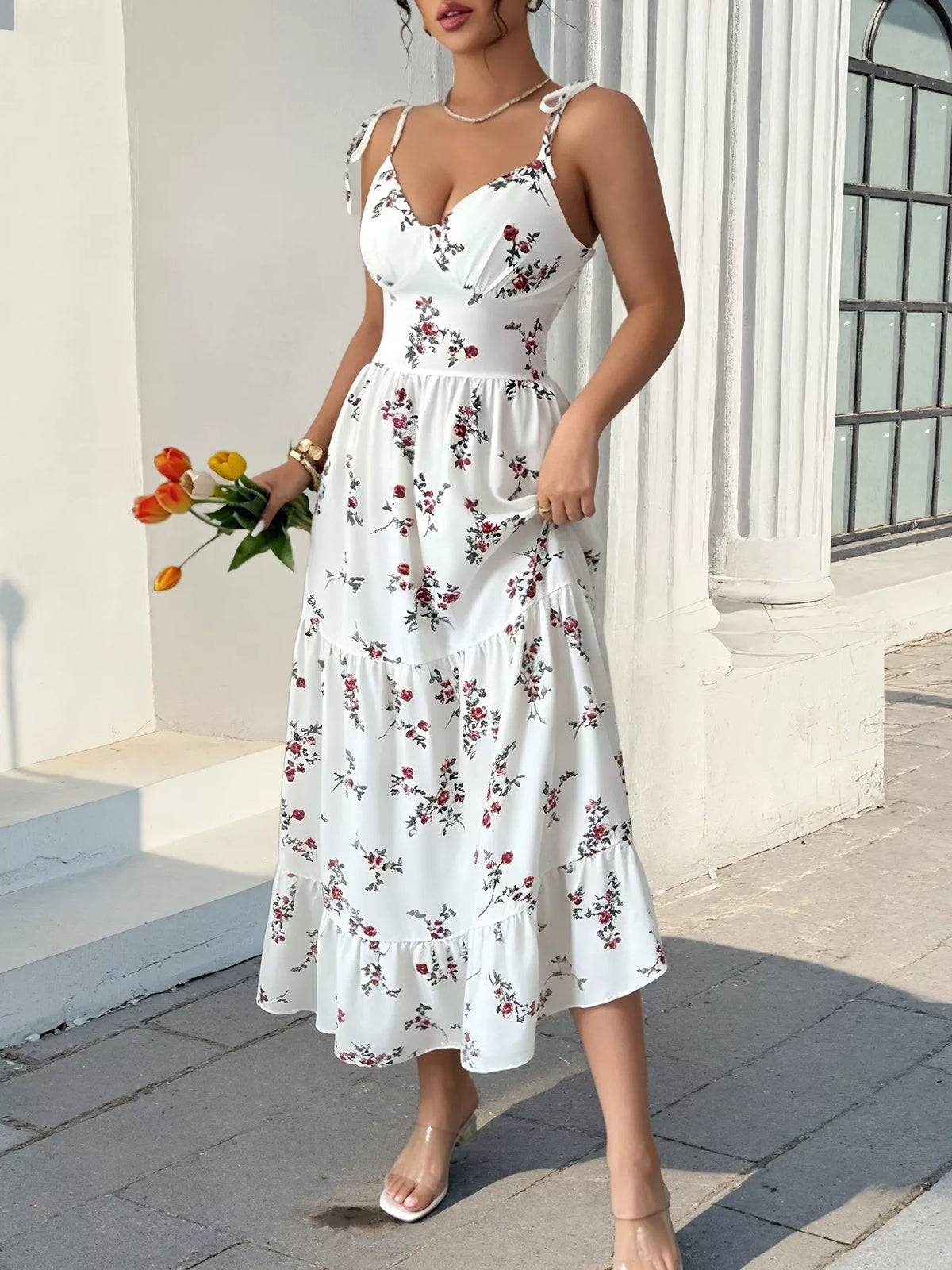 Floral Print Spaghetti