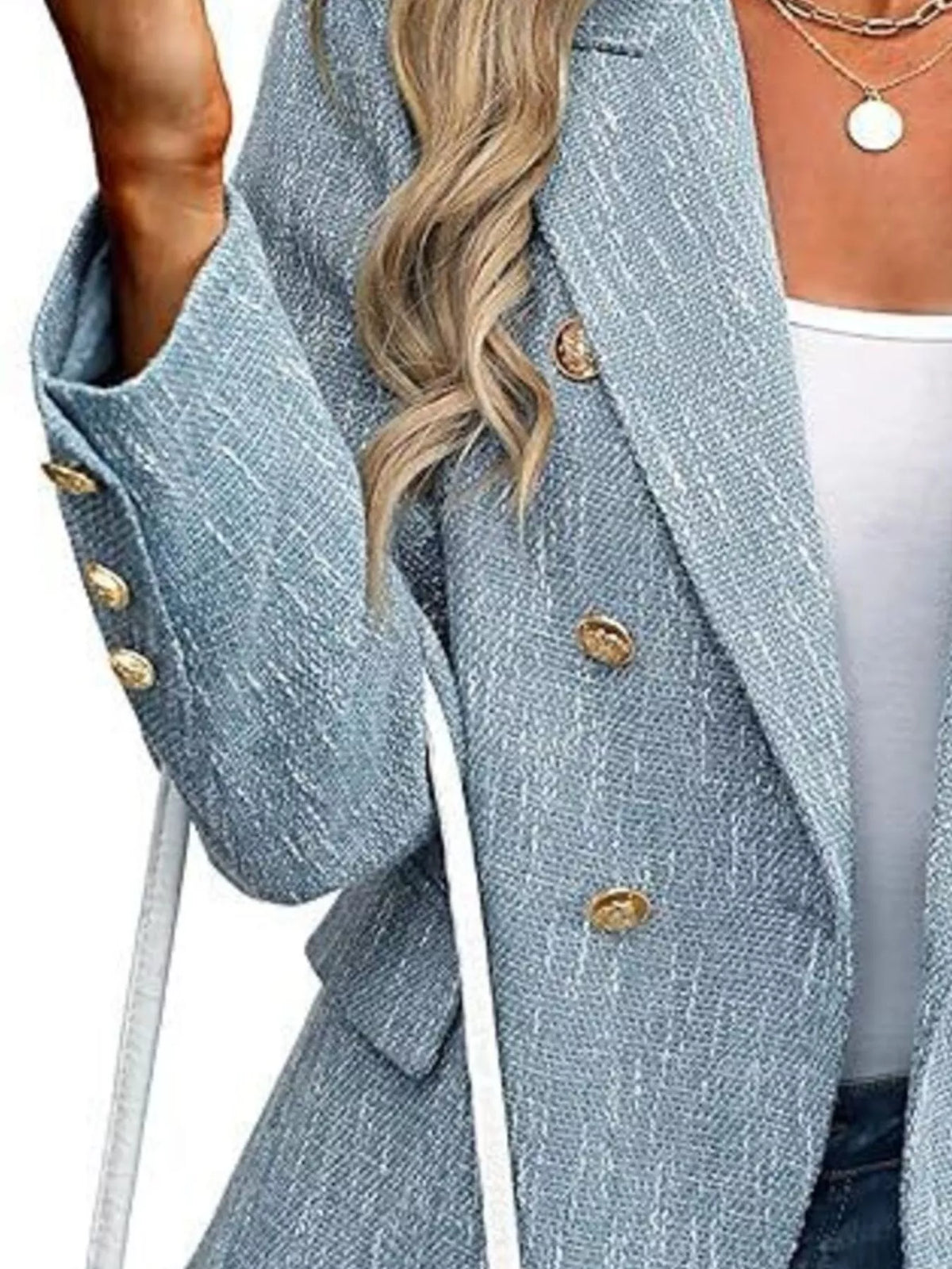 Blazer Cruzado com Lapela