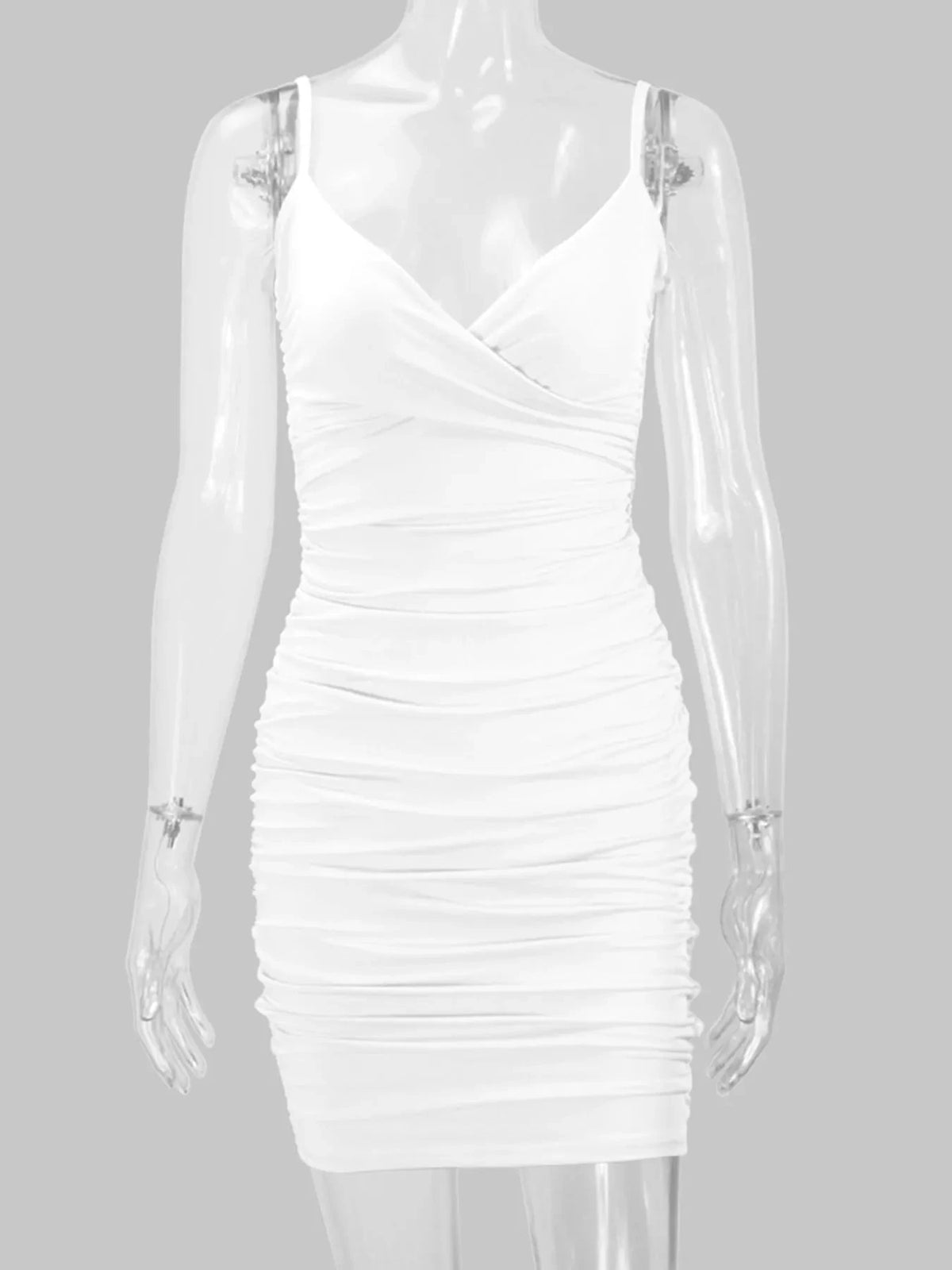 Vestido Mini Justo Franzido