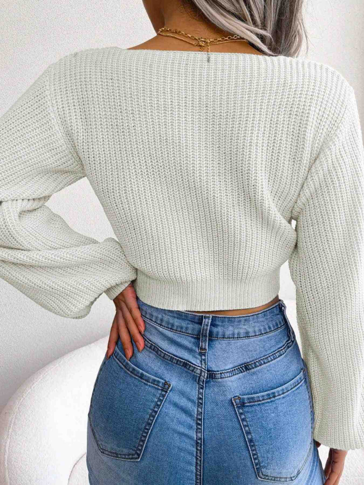 Camisola Curta com Laço