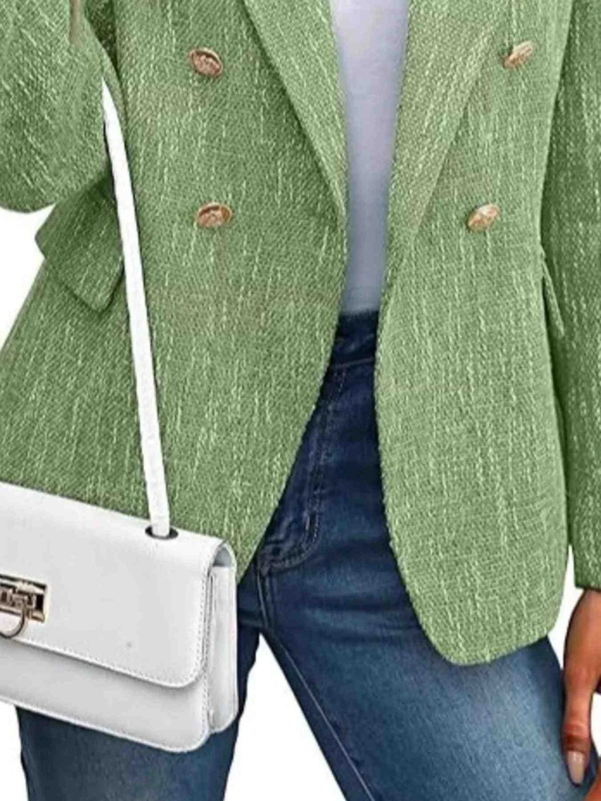 Blazer Cruzado com Lapela