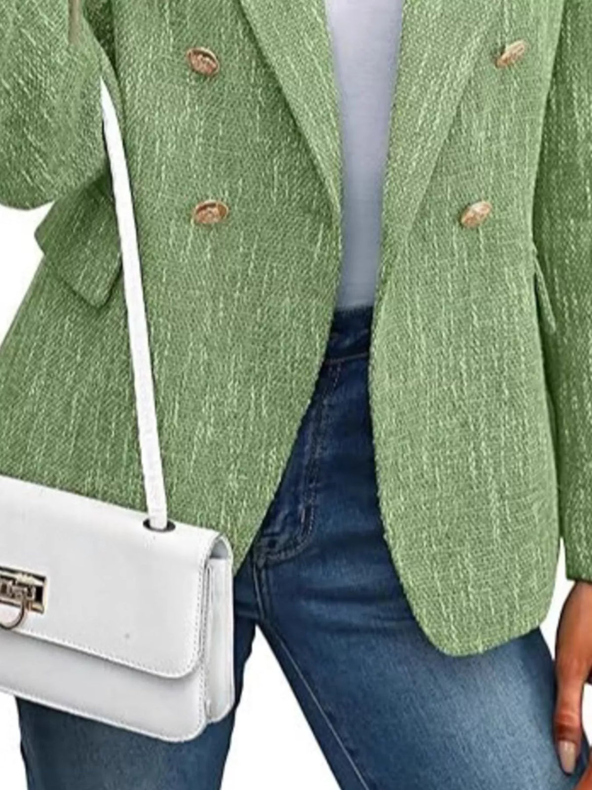 Blazer Cruzado com Lapela