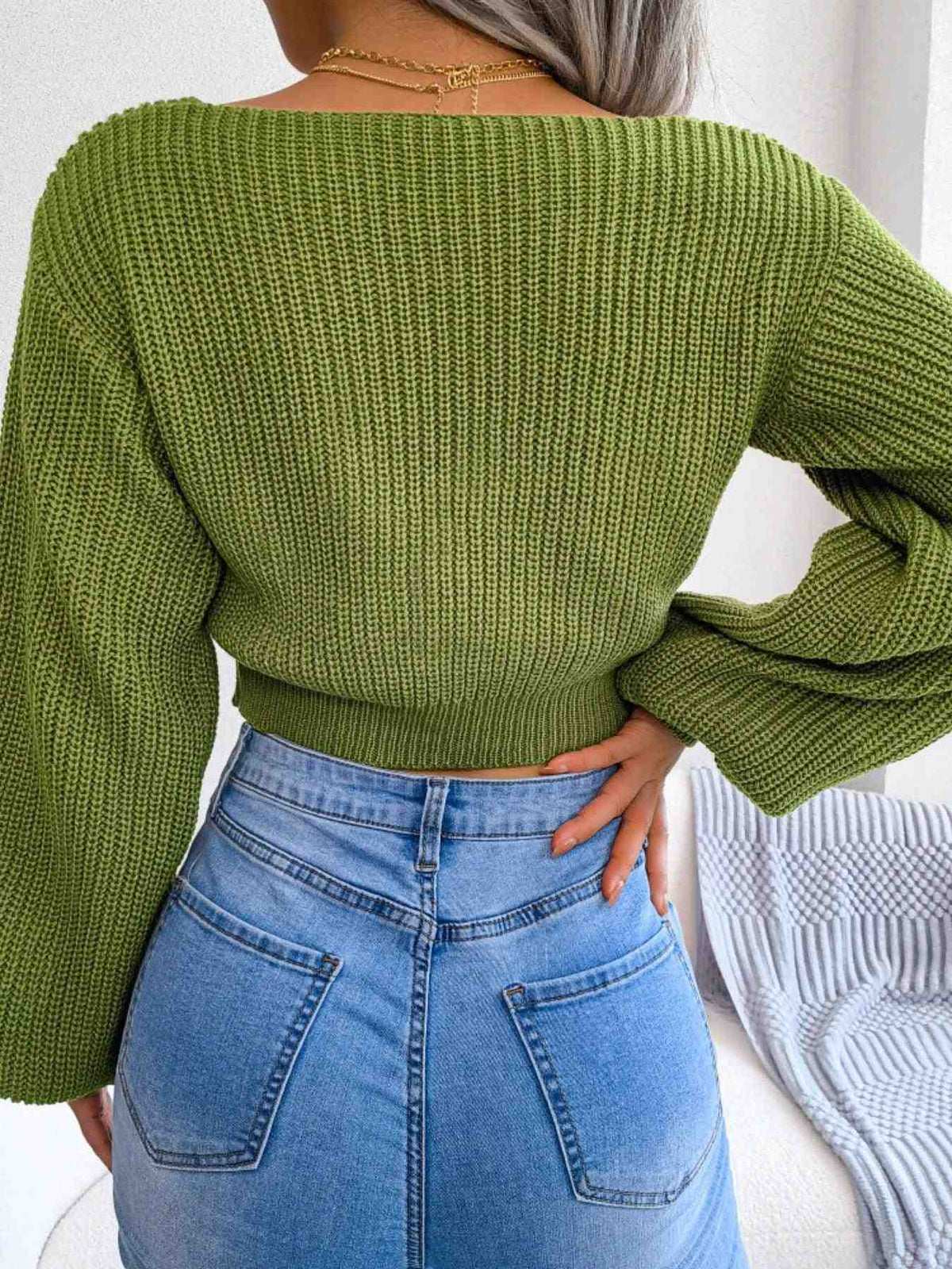 Camisola Curta com Laço
