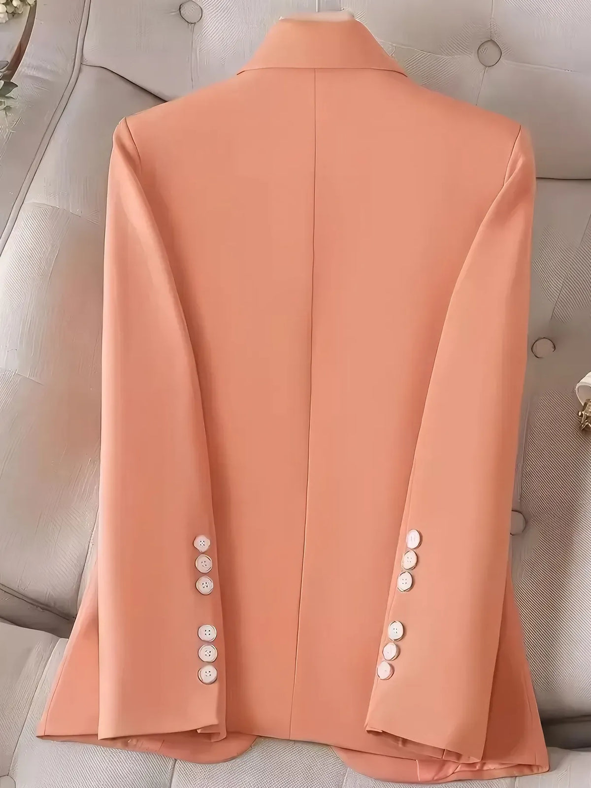 Blazer de Botão Único Manga Comprida