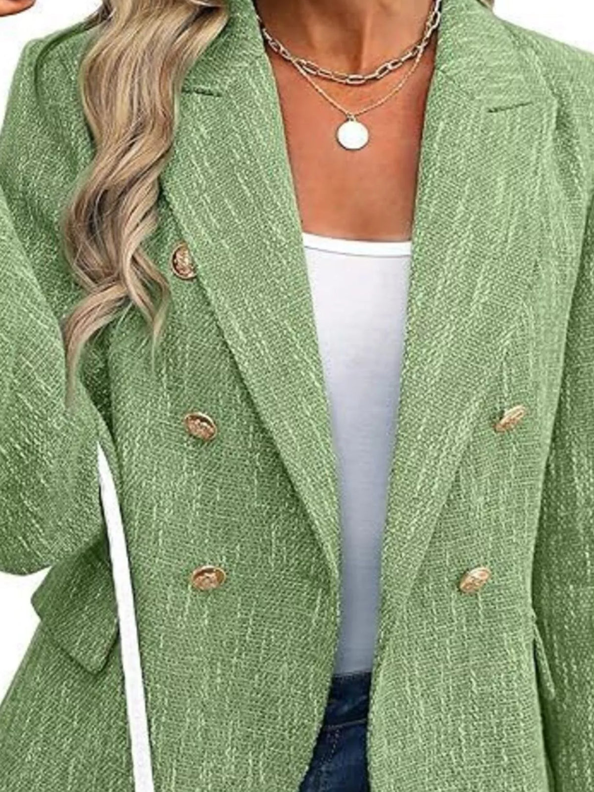 Blazer Cruzado com Lapela