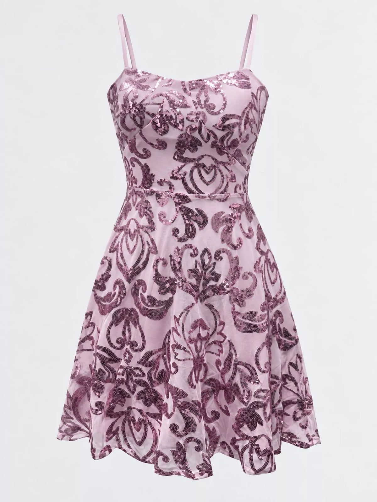 Vestido Mini com Lantejoulas