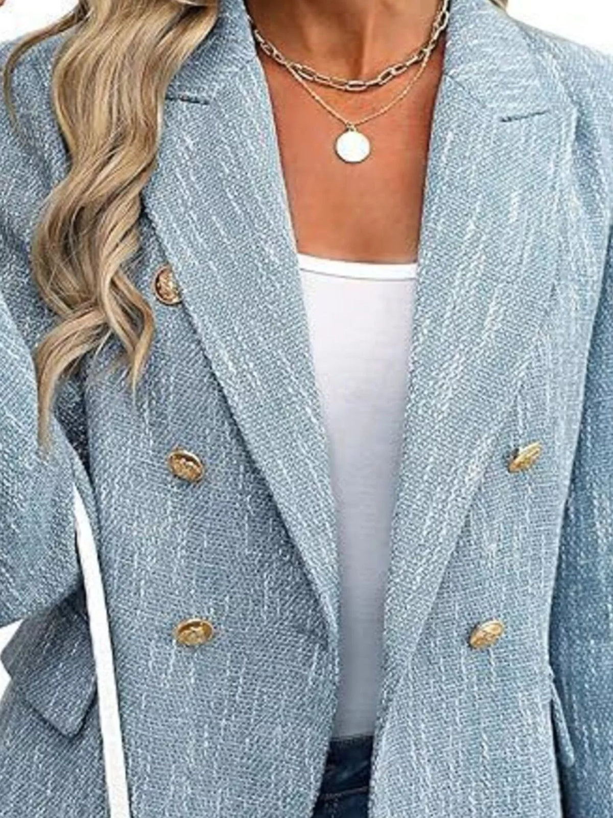 Blazer Cruzado com Lapela