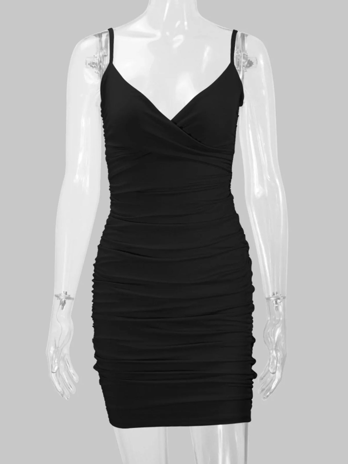 Vestido Mini Justo Franzido