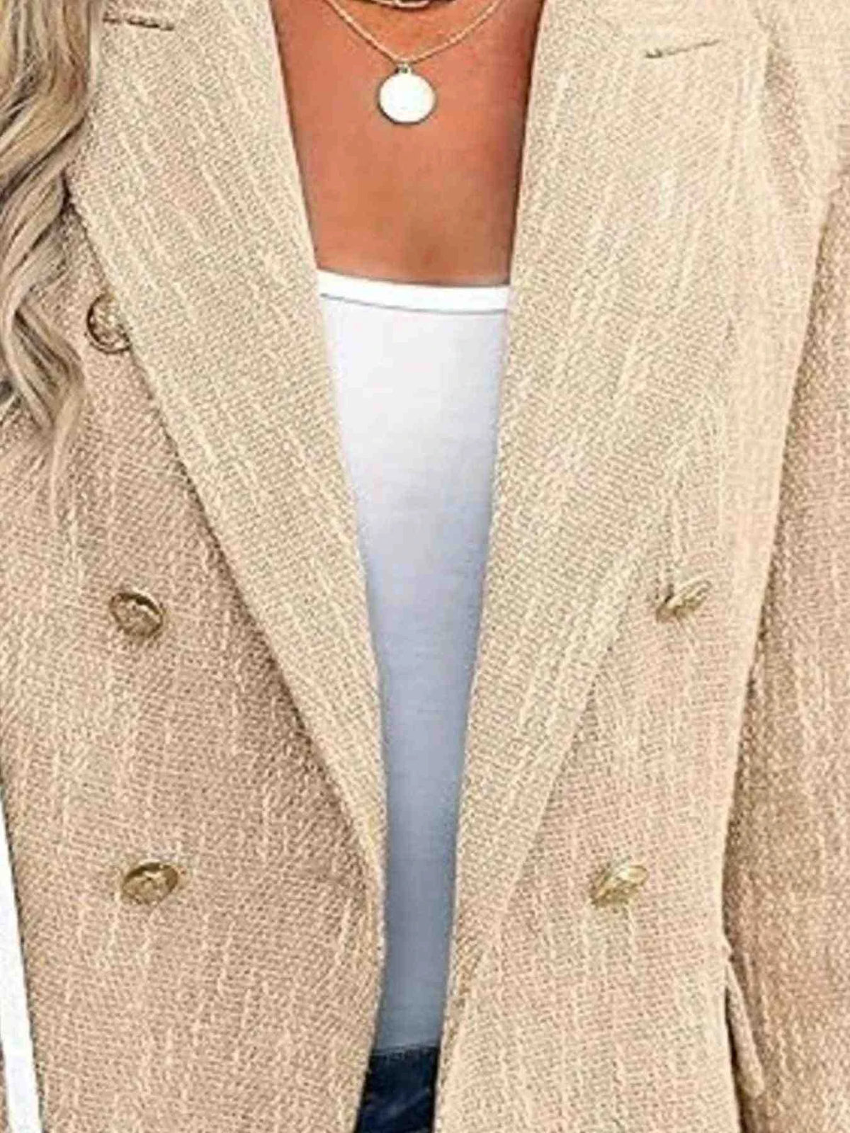Blazer Cruzado com Lapela