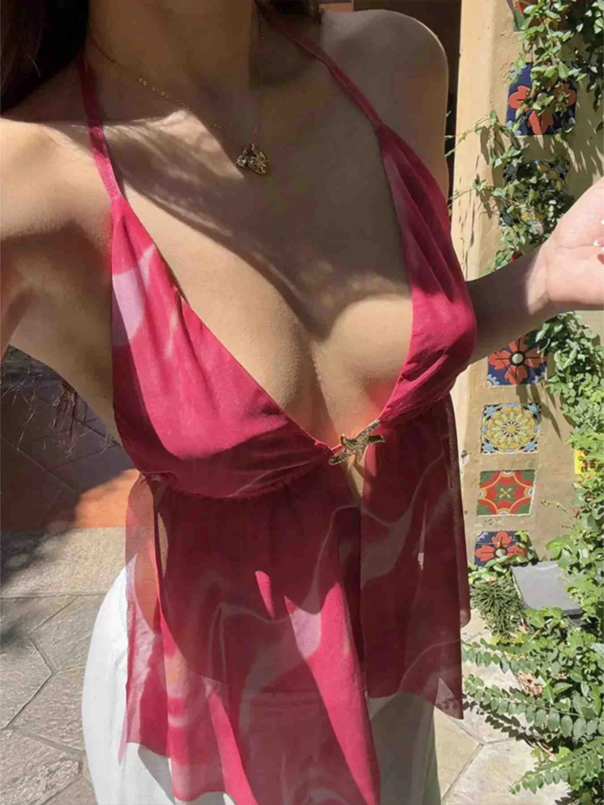 Top Halter com Costas Abertas