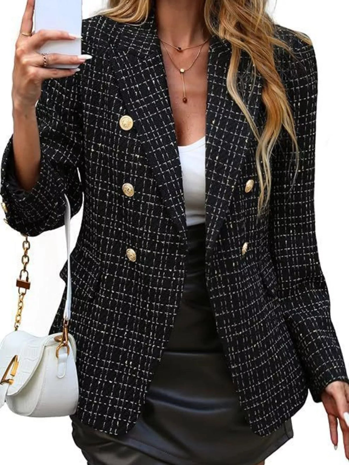 Blazer Cruzado com Lapela