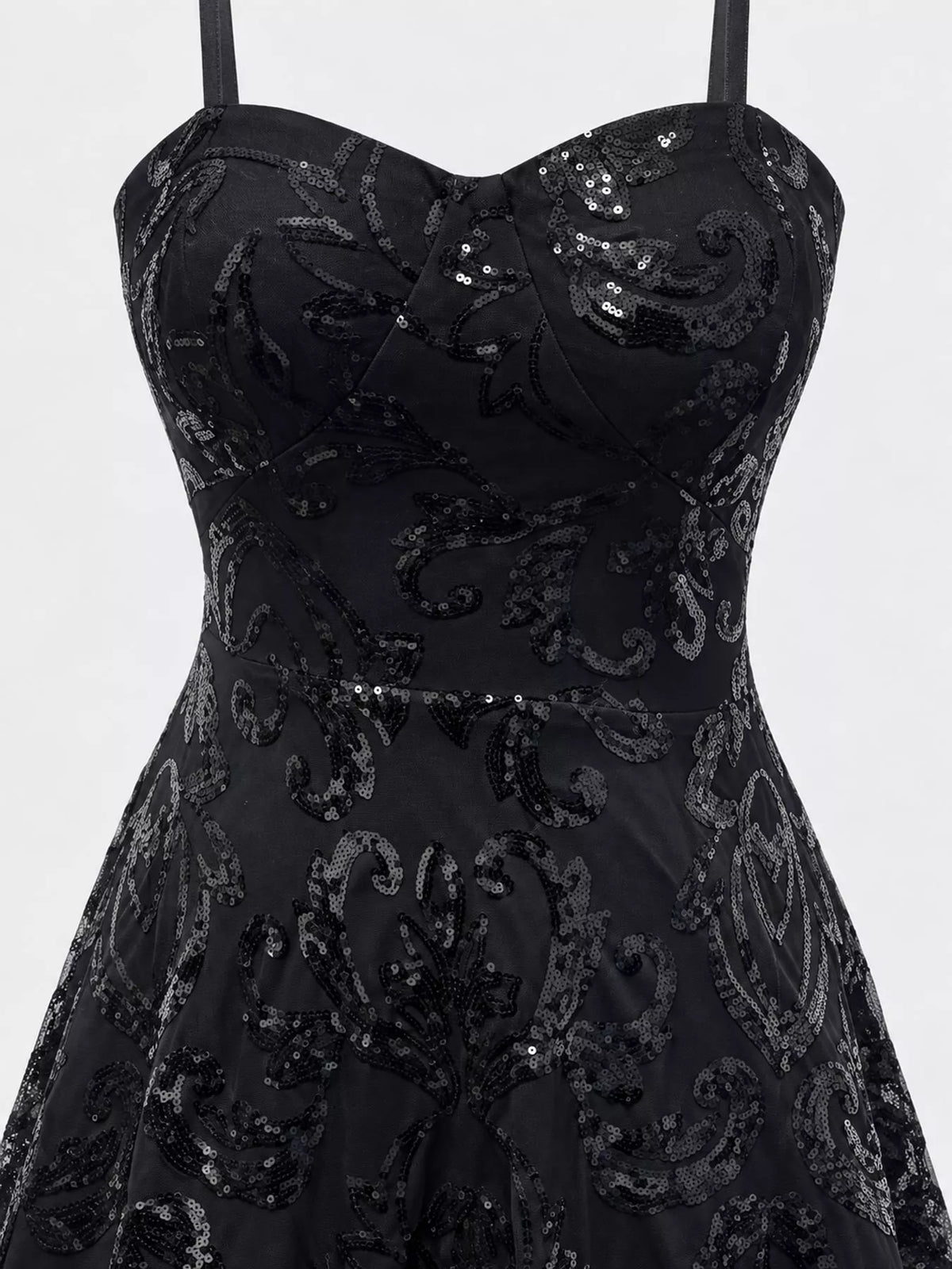Vestido Mini com Lantejoulas