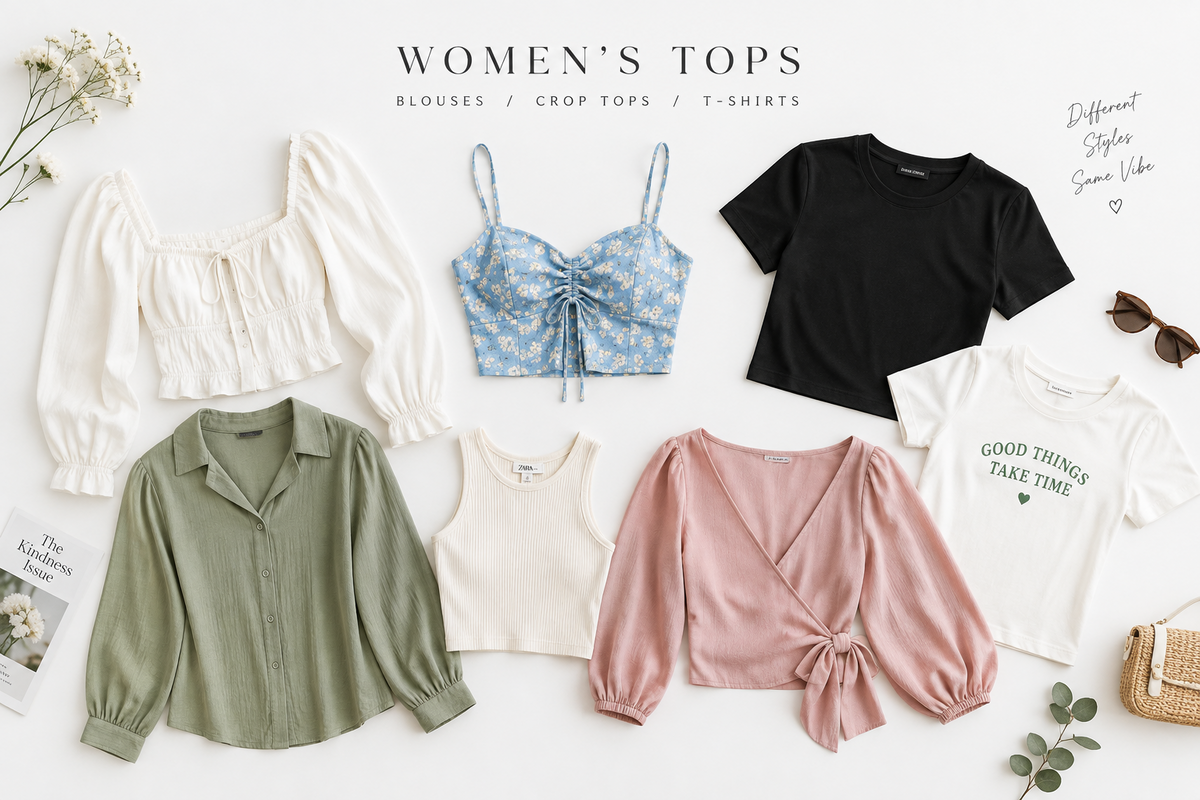 Tops Blusas Crops e T-shirtsbm