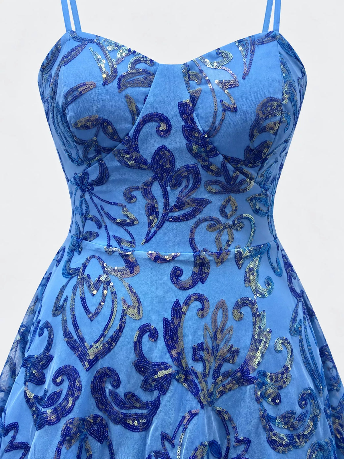 Vestido Mini com Lantejoulas