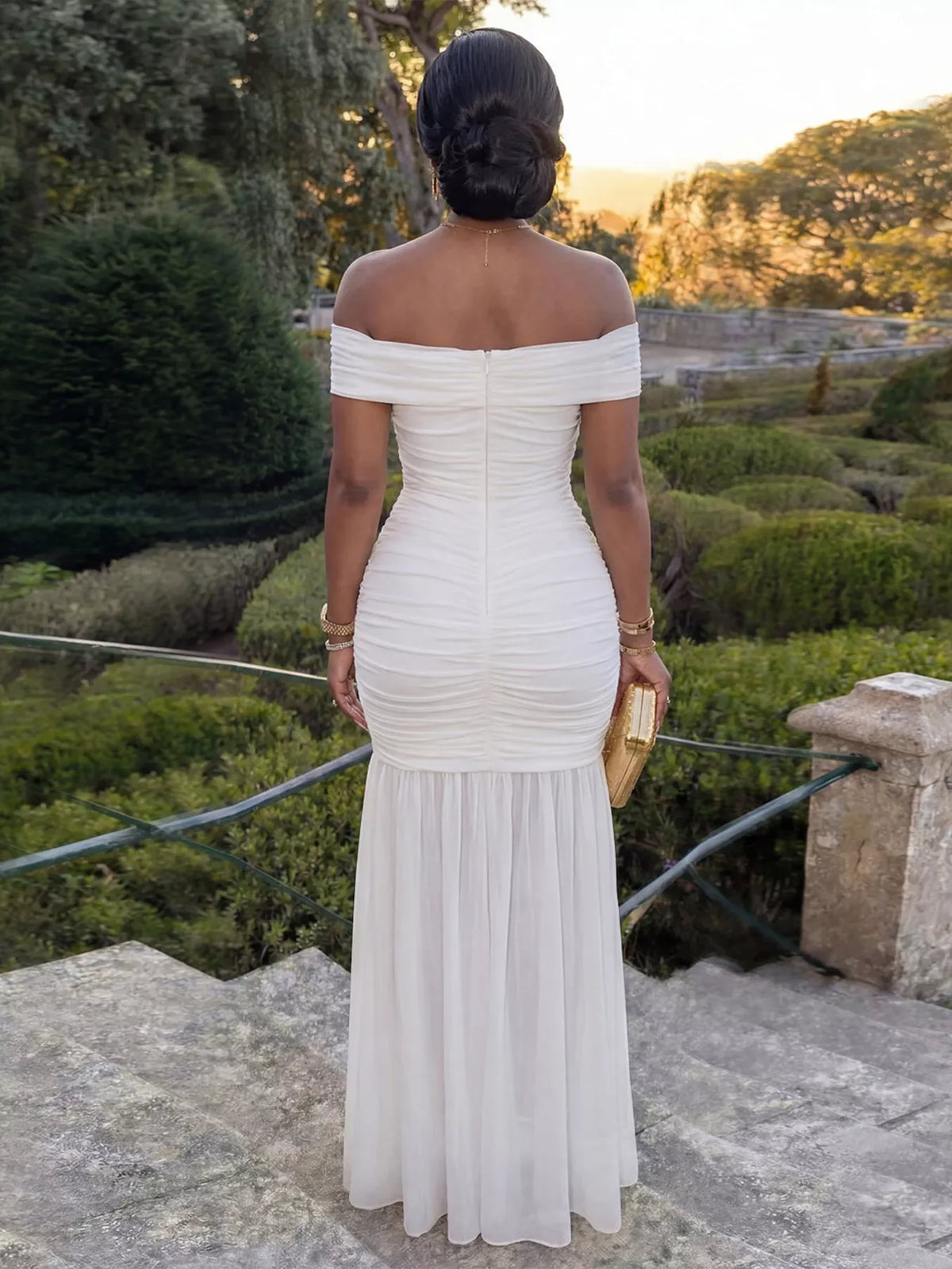 Off-Shoulder Ruched