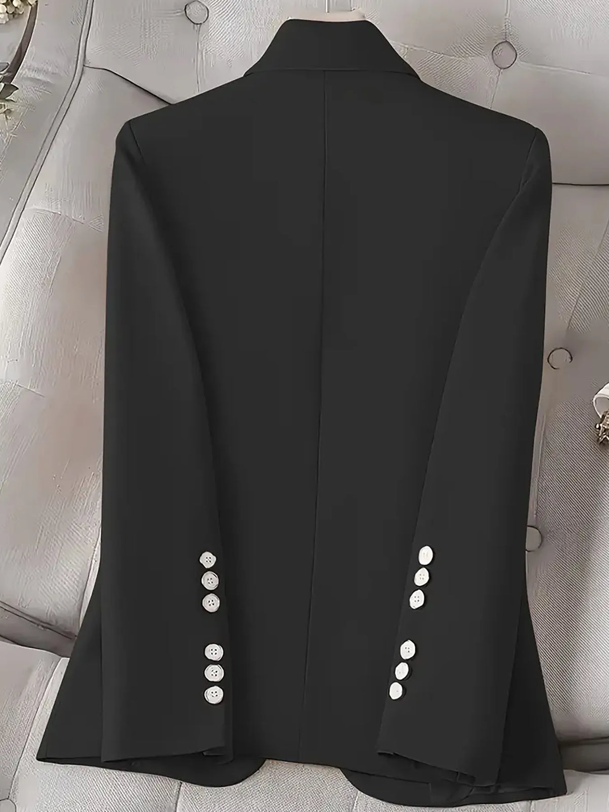 Blazer de Botão Único Manga Comprida