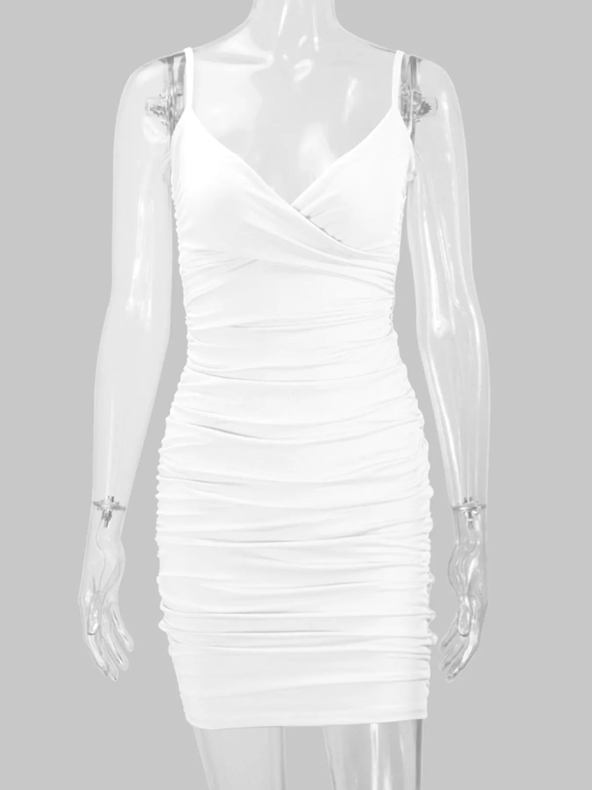 Vestido Mini Justo Franzido
