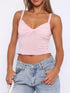 Cami Cropped com Torção Frontal