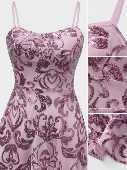 Vestido Mini com Lantejoulas