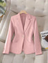 Slim-Fit Single-Button Blazer
