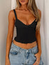 Cami Cropped com Torção Frontal