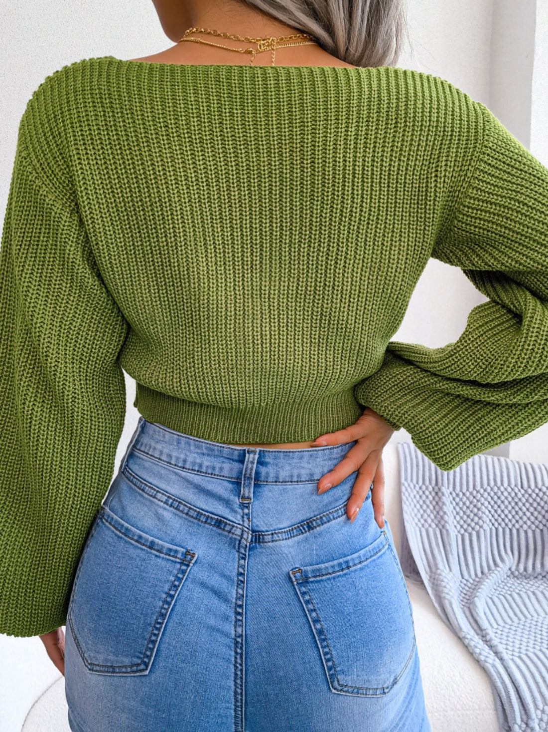 Camisola Cropped com Laço