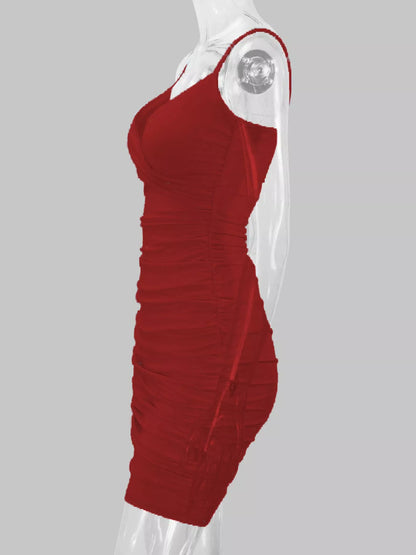 Vestido Mini Justo Franzido