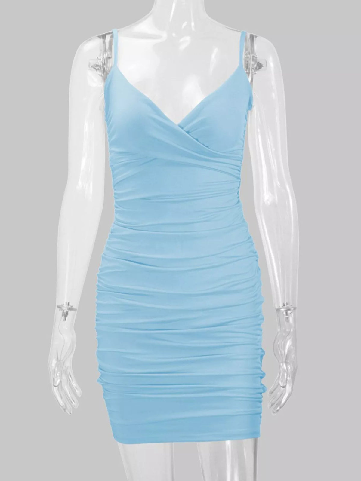 Vestido Mini Justo Franzido