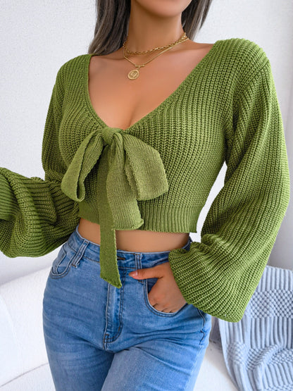 Camisola Cropped com Laço