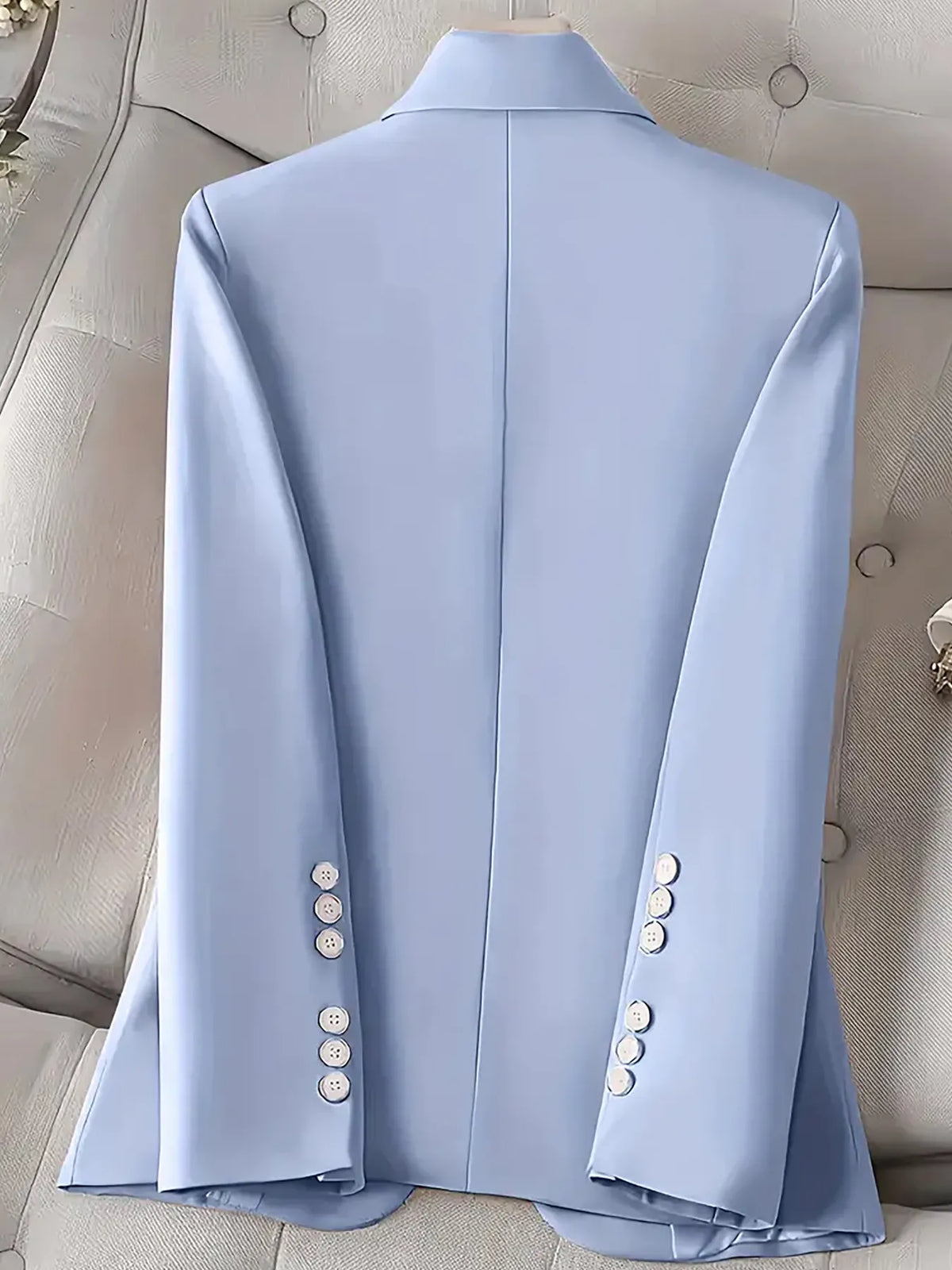 Blazer de Botão Único Manga Comprida