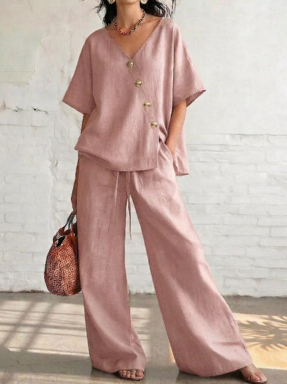 Conjunto Top Cruzado Manga