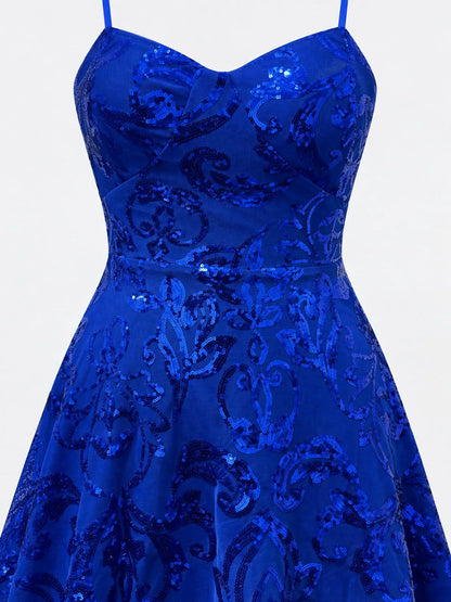 Vestido Mini com Lantejoulas