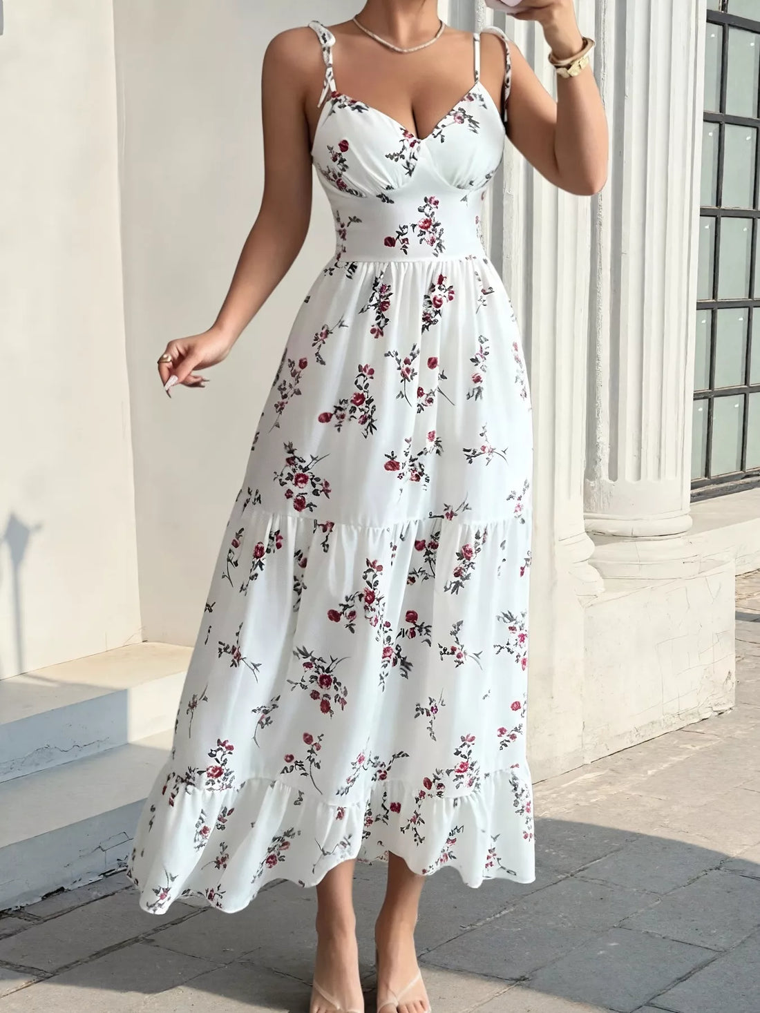 Floral Print Spaghetti