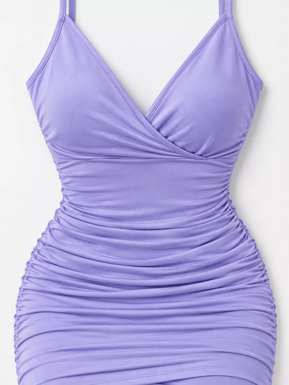 Vestido Mini Justo Franzido