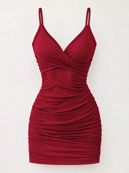 Vestido Mini Justo Franzido