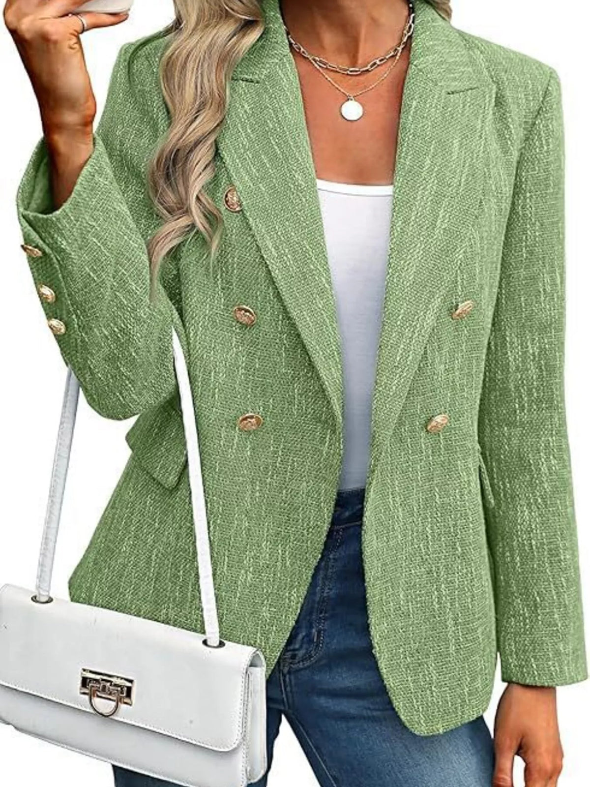 Blazer Cruzado com Lapela