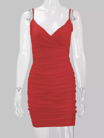 Vestido Mini Justo Franzido