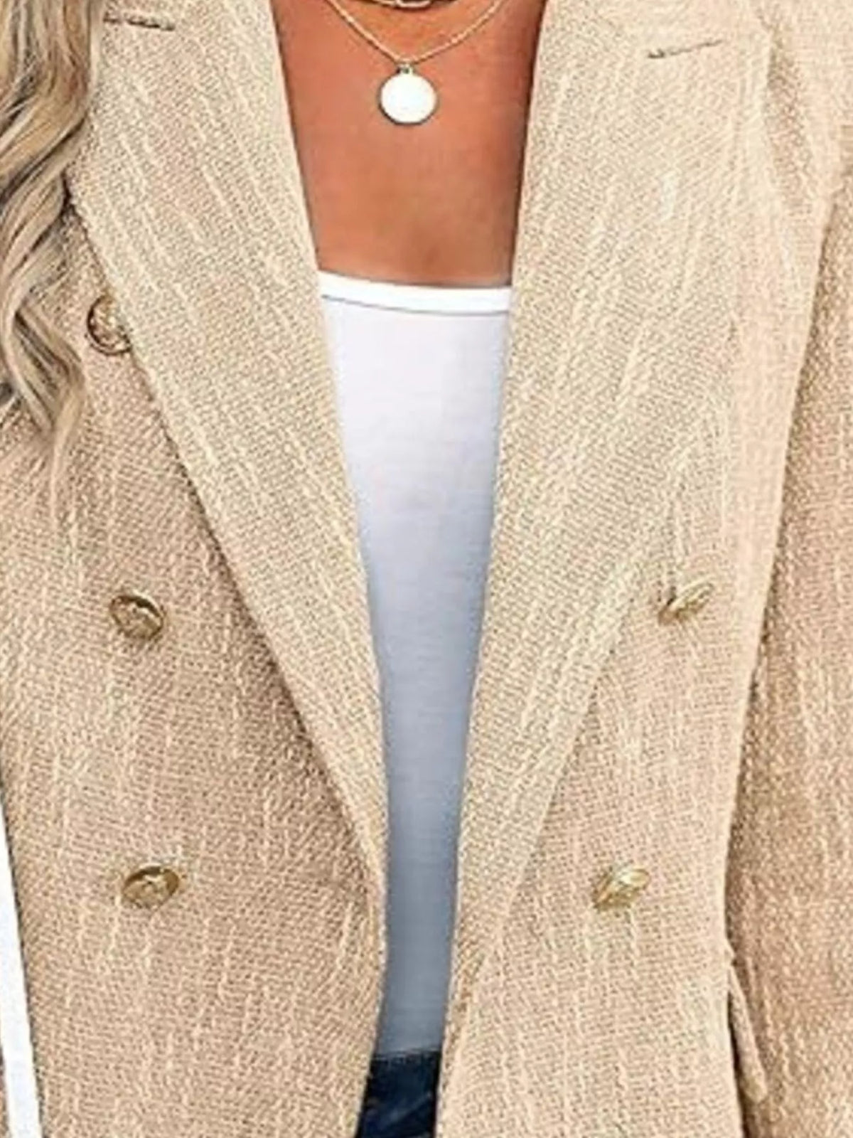Blazer Cruzado com Lapela