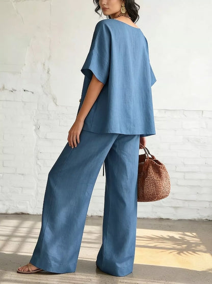Conjunto Top Cruzado Manga