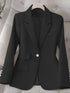 Blazer de Botão Único Manga Comprida