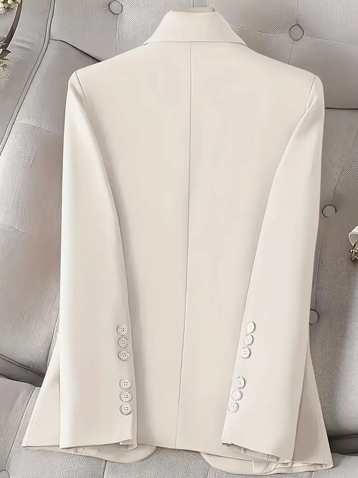 Blazer de Botão Único Manga Comprida
