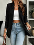 Open-Front Long Sleeve Blazer