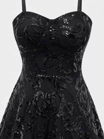 Vestido Mini com Lantejoulas